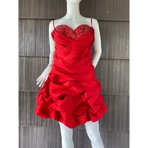 🔥Cinderella Divine Strapless Sweetheart Bead Neckline Bubble Party Formal Dress
